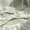 Conjunto de lencería de flores blancas salvajes