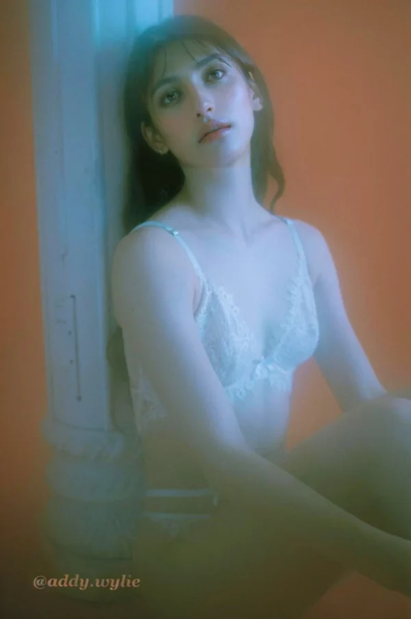 Conjunto de lencería nupcial blanco de encaje