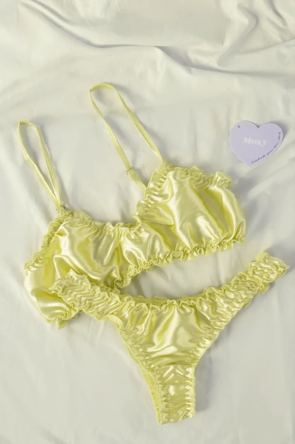 Bralette y Panty de Seda Vintage