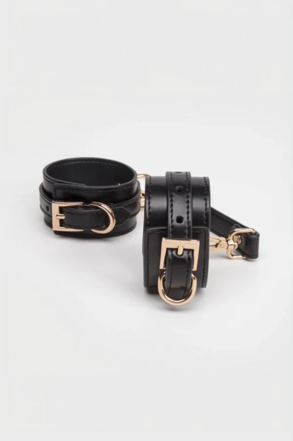 Pulgarias de bondage de cuero vegano