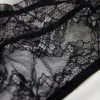 Conjunto de Bralette de Encaje Negro