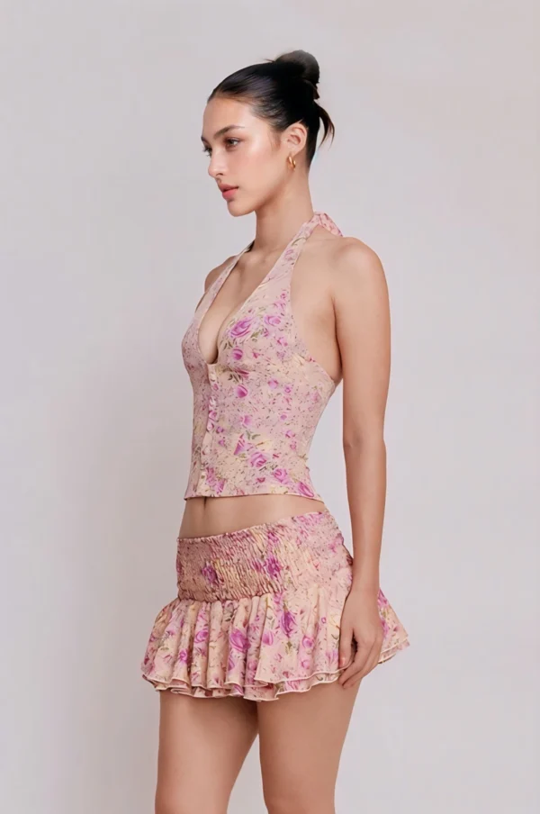 Set de Falda Coordinado Floral,