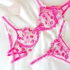 Conjunto de sujetador y calzoncillo de cerezas