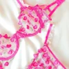 Conjunto de sujetador y calzoncillo de cerezas