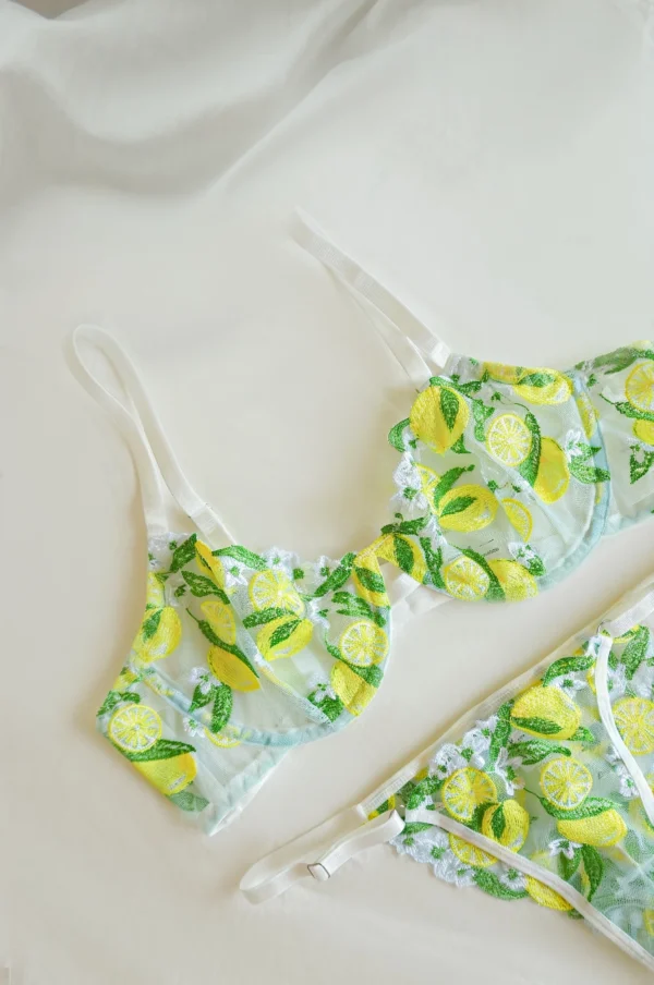 Conjunto de Lencería de Limón
