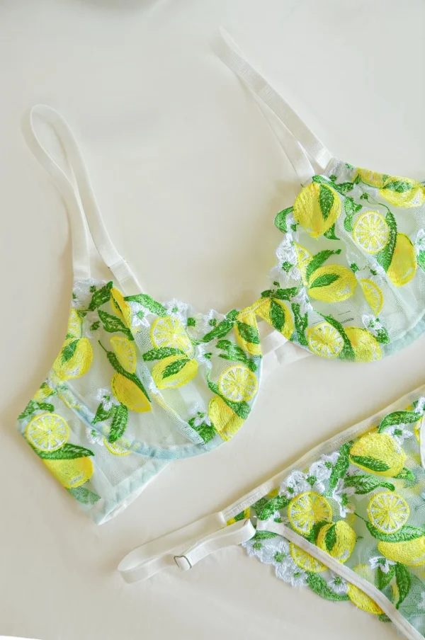 Conjunto de Lencería de Limón