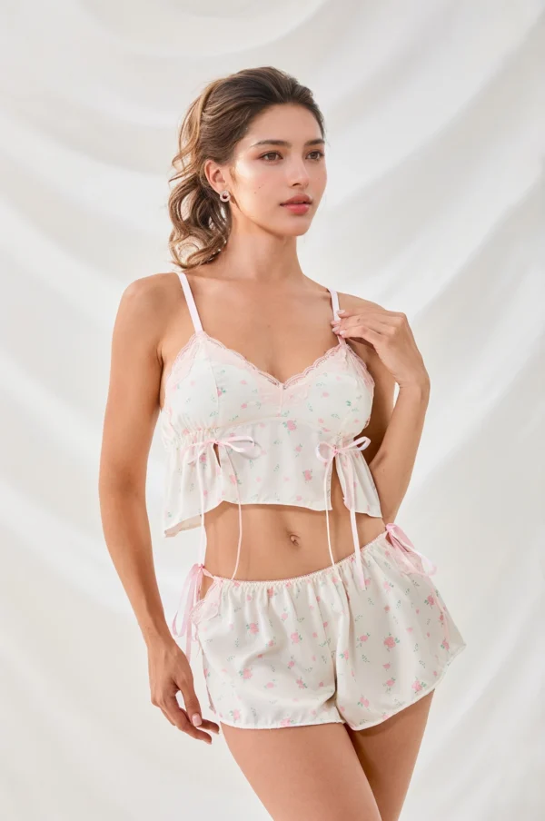 Conjunto de ropa de estar en casa floral