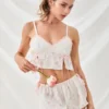 Conjunto de ropa de estar en casa floral