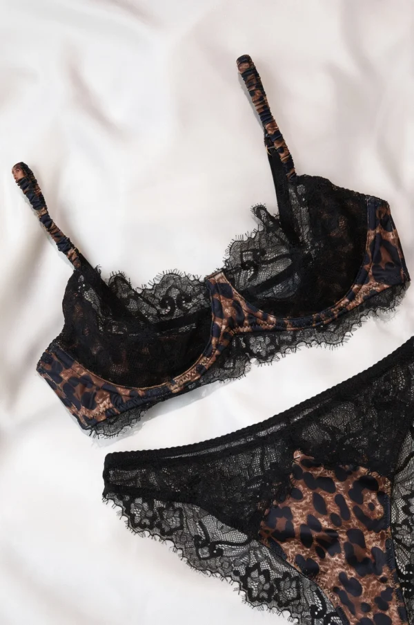 Lencería de estampa de leopardo