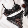 Lencería de estampa de leopardo